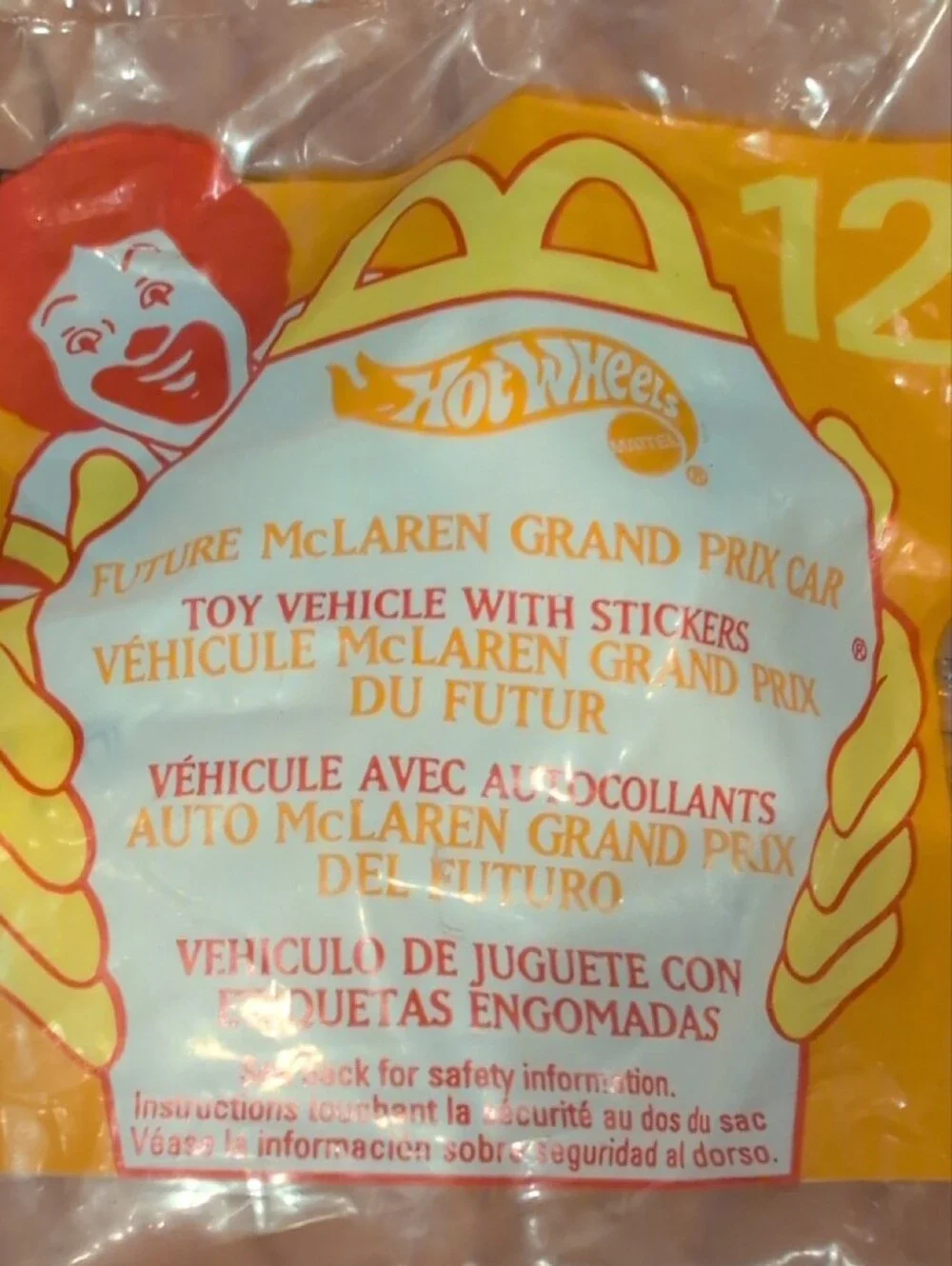 Vintage 1999 McDonald's Hot Wheels Happy Meal Toy Lot - 7 Cars SEALED New